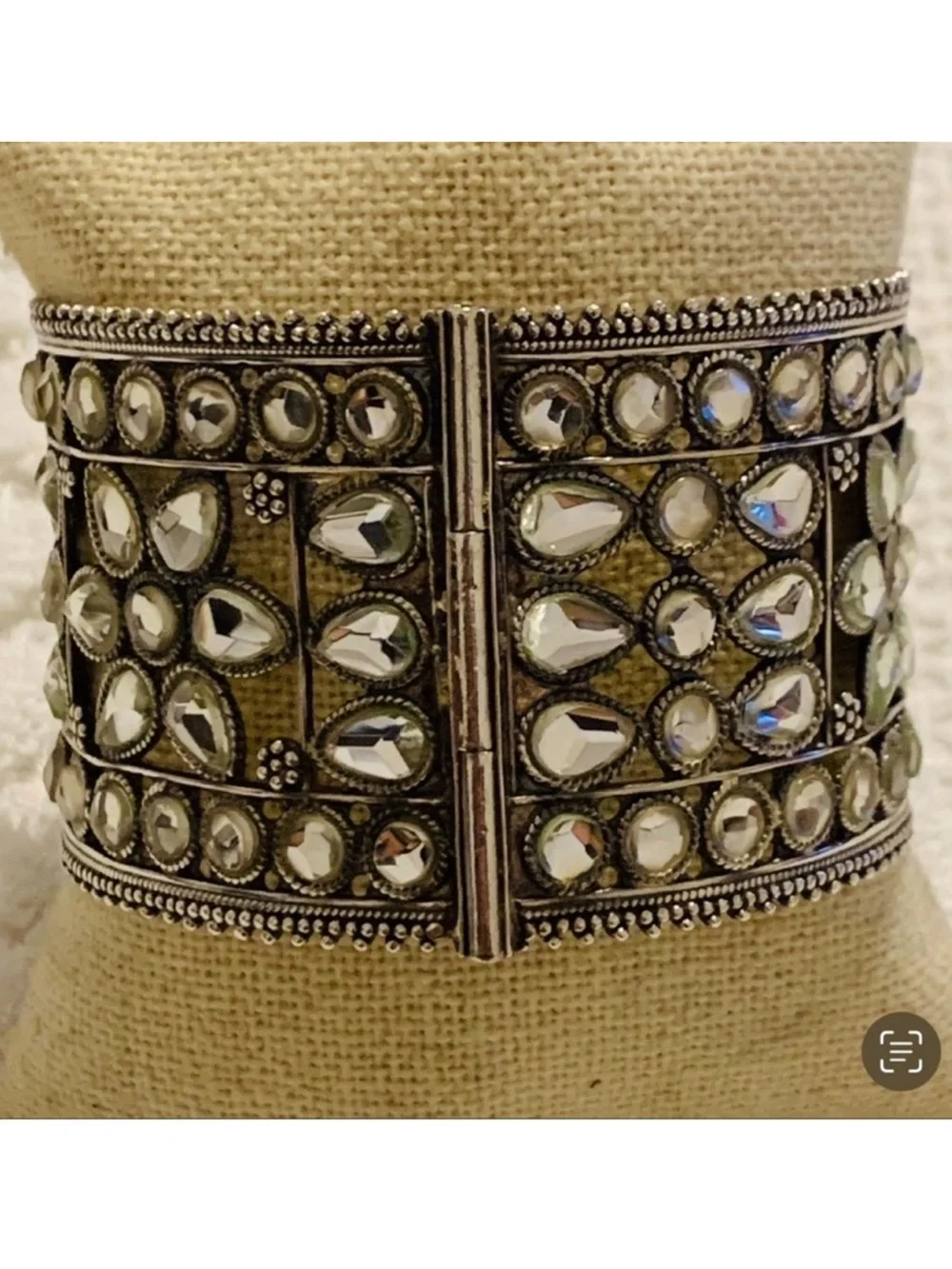 Vintage | Ring | Kundan Silver Bracelet | Ethnic | Festival | Boho | Whimsgoth